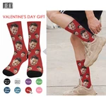 Custom Face Socks For Mom Dad Personalized Printed Photo Father's Day Gift For Grandpa Couple Valentine's Day Gift Socks