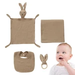 Kid Towels Soft Absorbent Baby Towel Security Blanket Baby Bath Towel Baby Bib Baby Chewing Ring For Newborn Birthday And Shower