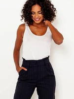 White Tank Top CAMAIEU - Women