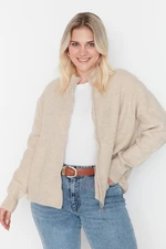 Trendyol Curve Stone Cardigan