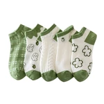 5 Pairs/Set Womens Low Cut Socks Girl Ankle Socks Rabbit Print Low Cut Sock drop shipping