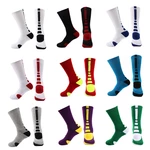 New Colorful Elite Men Socks Long CoolMax Outdoor Cycling Basketball Running Sport Sock for Male Christmas Gift