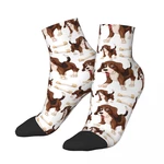 Cute Beagle Dog Pattern Socks Short Unique Casual Breatheable Adult Ankle Socks