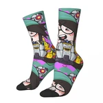 Funny Happy KILLJOY Men's Socks Retro Harajuku Valorant Agents Game Hip Hop Novelty Seamless Crew Crazy Sock Gift Printed