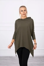 Sweatshirt with khaki printed wings