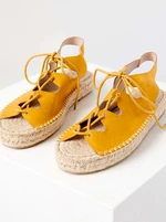 Yellow sandals CAMAIEU - Women