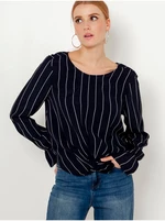 Black Striped Blouse CAMAIEU - Women