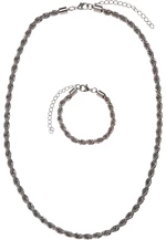 Set of silver necklaces and bracelets Charon