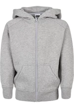 Boys' zip-up sweatshirt grey