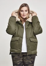 Women's Sherpa Hooded Jacket darkolive/darksand