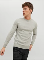 Light Grey Mens Patterned Sweater Jack & Jones Atlas - Men