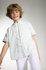 DEFACTO Boys Oversize Jean Short Sleeve Shirt