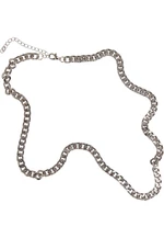 Dlouhý základní řetízkový náhrdelník - stříbrné barvy