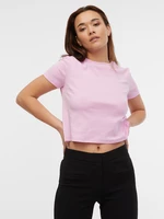 Orsay Růžové dámské krátké tričko - Dámské
