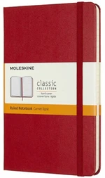 Moleskine Zápisník červený M, linkovaný, tvrdý