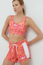 Top a tréninkové šortky LaBellaMafia Psycle Waves růžová barva