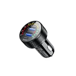 12-24V Dual QC USB Car Charger QC3.0 Fast Charging With Colourful Digital Voltmeter Switch for Bus Trailer RV Boats moto