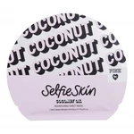 Pink Selfie Skin Coconut Oil Sheet Mask 1 ks pleťová maska pre ženy na veľmi suchú pleť; výživa a regenerácia pleti; na dehydratovanu pleť