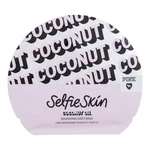 Pink Selfie Skin Coconut Oil Sheet Mask 1 ks pleťová maska pre ženy na veľmi suchú pleť; výživa a regenerácia pleti; na dehydratovanu pleť