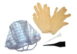 Set na barvení a melírování Mila - čapka, rukavice, štětec, špachtle (0068125) + dárek zdarma