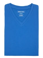 John & Paul Poriadne tričko John & Paul - modré (V-neck)