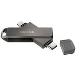 SanDisk iXpand® Luxe USB flash disk 128 GB čierna SDIX70N-128G-GN6NE Lightning konektor Apple, USB-C™ USB 3.1 (1. generá
