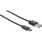 Manhattan #####USB-Kabel USB 2.0 #####USB-A Stecker, #####USB-C™ Stecker 2 m čierna
