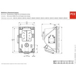 PCE  96061551 CEE zástrčka na stenu 16 A 5-pólová 400 V 1 ks