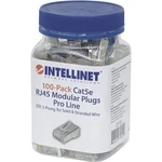 Intellinet  Modulárny konektor Intellinet 100 ks Cat5e RJ45 Pro Line STP 3-bodové káblové pripojenie pre lankové a pevné