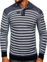 Pulover bleumarin Bolf 1028