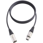 AH Cables KM15FMBLK XLR prepojovací kábel [1x XLR zásuvka - 1x XLR zástrčka] 15.00 m čierna