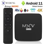 MECOOL MXV Android 11.0 S905W2 Quad core Smart TV Box 2GB RAM 16GB ROM 2.4G 5G WIFI BT5.0 Set Top Box 4K Media Player