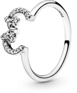 Pandora Třpytivý stříbrný prsten Minnie Disney 197509CZ 56 mm