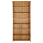 Bookcase with 7 shelves 90x22.5x200 cm solid oak wood