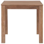 Dining Table Solid Teak Wood with Natural Finish 32.3"x31.5"x29.9"