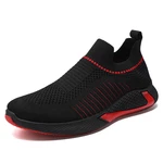 Men Breathable Mesh Soft Non-Slip Slip-On Casual Running Fitness Sneakers