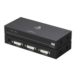 Biaze HQ16 DVI Switch Selector One In Two Out Splitter 2Port Manual Switcher 4K*2K DVI Converter for PC Laptop DVR Proje