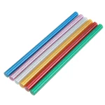 10Pcs 11mmx200mm Colorful Glitter Hot Melt Glue Stick Colorant DIY Crafts Repair Model Adhesive Sticks