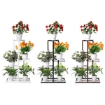 YIDUOLE Plant Pot Stand 80CM Metal Holder Flower Display Shelf Indoor Garden Home Decor