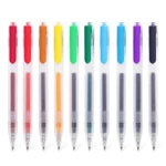 Kinbor DTB6698 5/10 Colors Colorful Press Gel Pens 0.5mm Frosted Barrel Drawing Writing Pen Office School Supplies Gifts