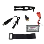 Flyhal 9135 Pro 1/16 RC Car Spare 7.4V 500mAh 1.85Wh Lipo Battery Strap USB Cable Set Vehicles Model Parts