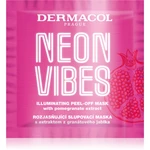 Dermacol Neon Vibes osviežujúca zlupovacia maska pre okamžité rozjasnenie 8 ml