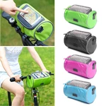 BIKIGHT 22cmx12cmx12cm Waterproof Screen Touchable Cycling Pannier Tube GPS Cell Mobile Phone Bags Bike Frame Bag For Mo