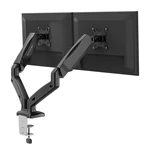BlitzWolf® BW-MS3 Dual Monitor Stand with Dual Pneumatic Arms, 360° Rotation, +90° to -45° Tilt, 180°Swivel, Adjustable