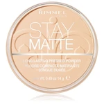 Rimmel Stay Matte púder odtieň 001 Transparent 14 g