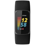 Fitness náramok Fitbit Charge 5 - Black (FB421BKBK) inteligentný náramok • 1,04" AMOLED displej • dotykové ovládanie • Bluetooth • NFC • GPS • akceler