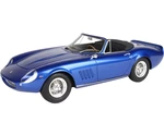 1967 Ferrari 275 GTS/4 NART S/N 10453 Blue Metallic (Owned by Steve McQueen) with DISPLAY CASE Limited Edition to 200 pieces Worldwide 1/18 Model Car