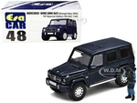 Mercedes Benz G63 (SDU) Midnight Blue Metallic 1ST Special Edition with Officer Figurine 1/64 Diecast Model Car by Era Car