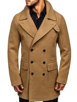 Kamelový pánsky zimný kabát BOLF 1048