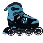 Spokey Nerf Kolečkové brusle černomodré ABEC7 Carbon vel. 33-37